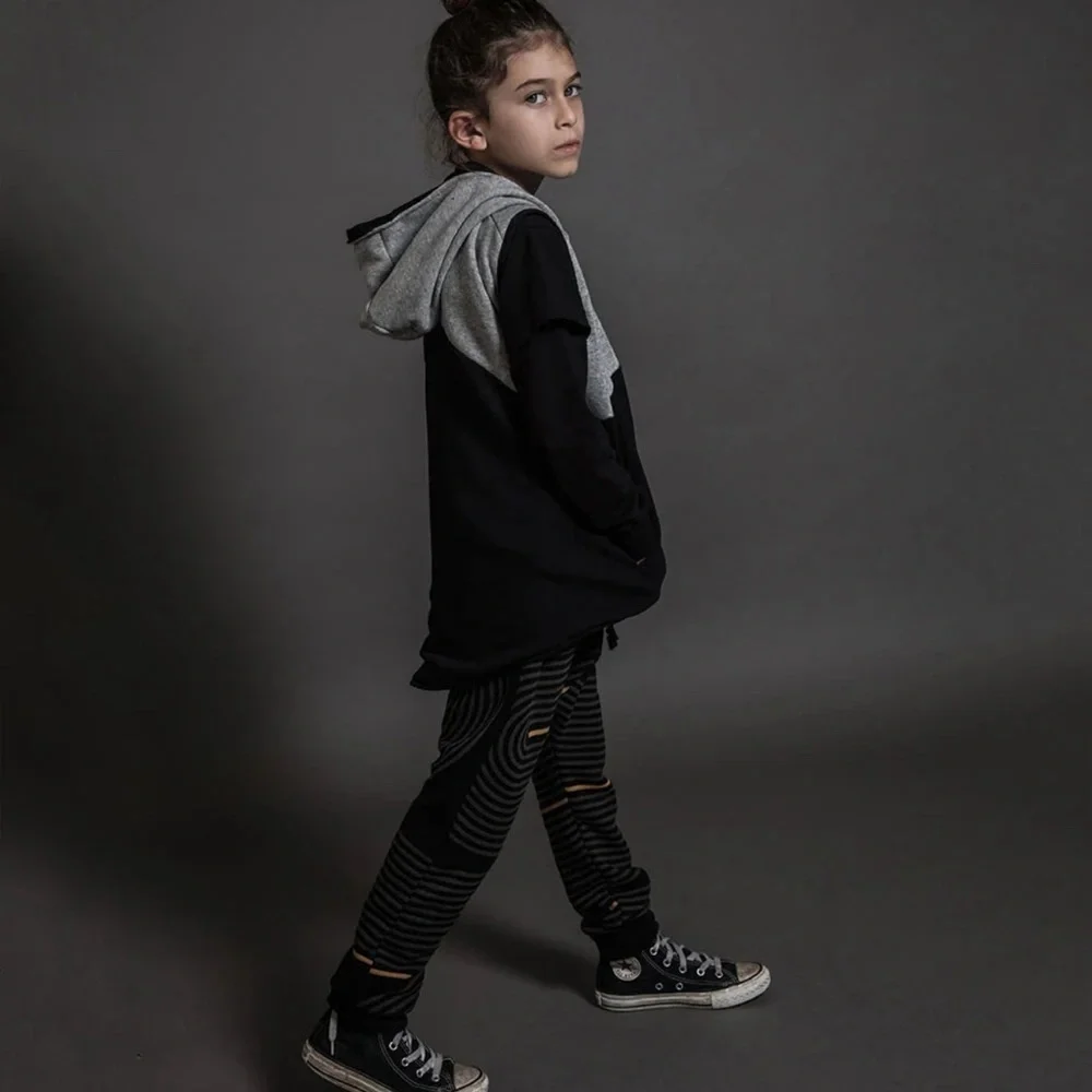 nununu Gray Hooded Vest with Patch UNISEX